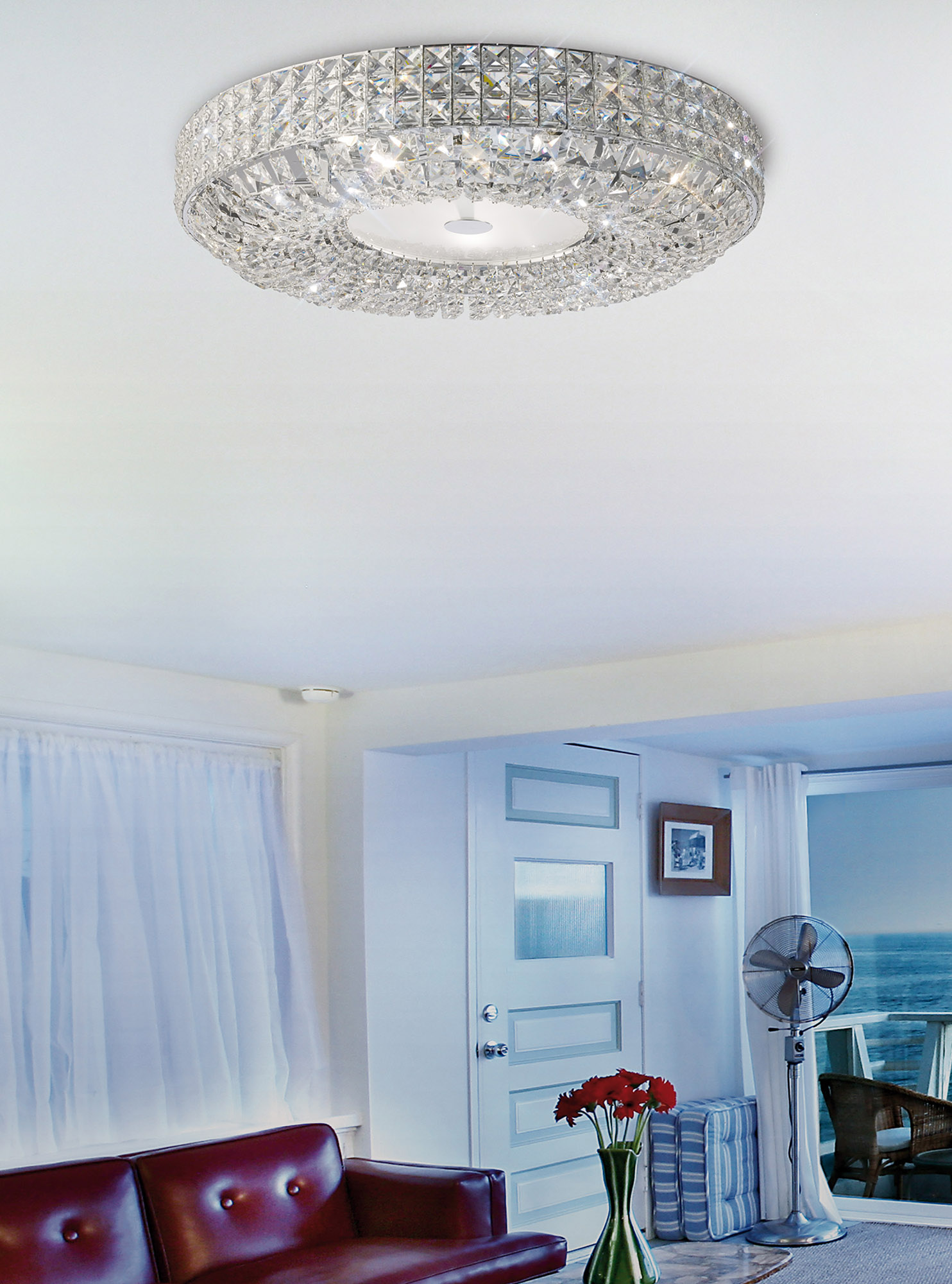 Enya Crystal Ceiling Lights Diyas Flush Crystal Fittings Enya Crystal Ceiling Lights Diyas Flush Crystal Fittings